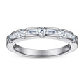 Manufacturer Direct Sale Weeding Band Ring Classic Round Zircon 925 Sterling Silver Fine Waterproof Women' s  Jewelry Rings