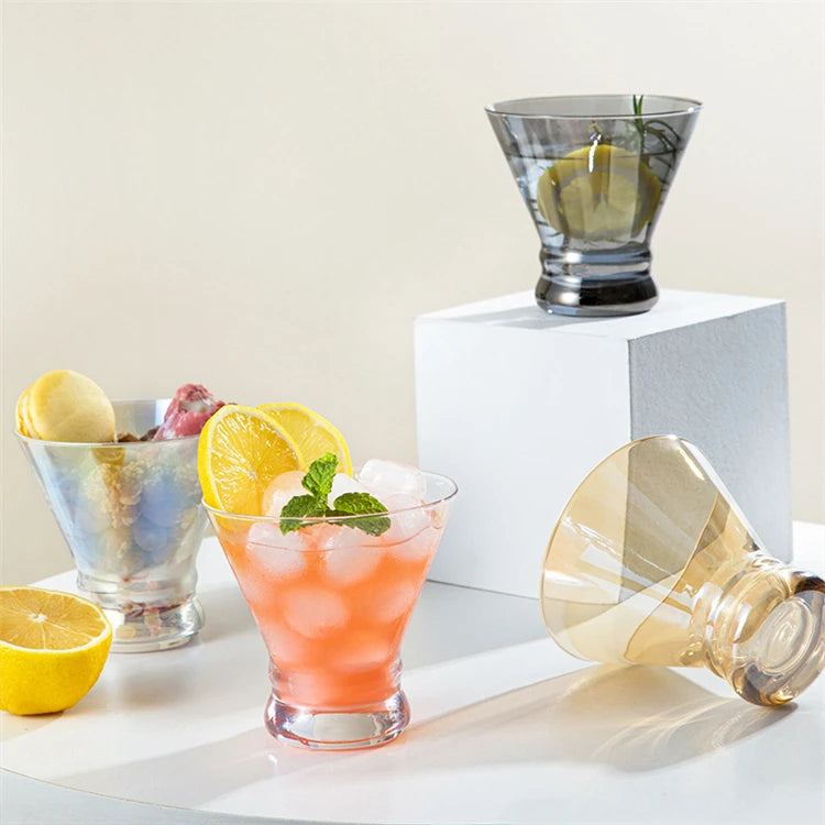 240ml Best Selling Factory Custom Colored Home Creative Drinking Glassware Handmade Party Dessert Cups