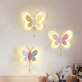 Nordic Cute Cartoon Butterfly LED Wall Lamp for Bedroom Nursery School Decor Lighting