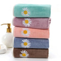 Thick Coral Fleece Embroidery Soft Absorbent Hand Face Towel Custom logo Microfiber Bath Towel Set