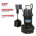 GP Enterprises Made Submersible Dirty Water Sump Pump with Vertical Switch for Residential Household Home Family Use Submerge
