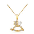 Wholesale Children Gifts Gold Decorative Jewelry Chain Animal Horse Shape Pendant Necklace for Girls