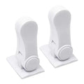 Plastic White Door Handle Locks Model DL-002 with Easy Installation for Cabinet Doors and Level Lock Protection