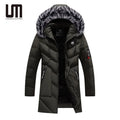 Liu Ming Hot Selling Winter Thick Warm Windproof Plus Size Parka Coats Fleece Long Hooded Jackets for Men
