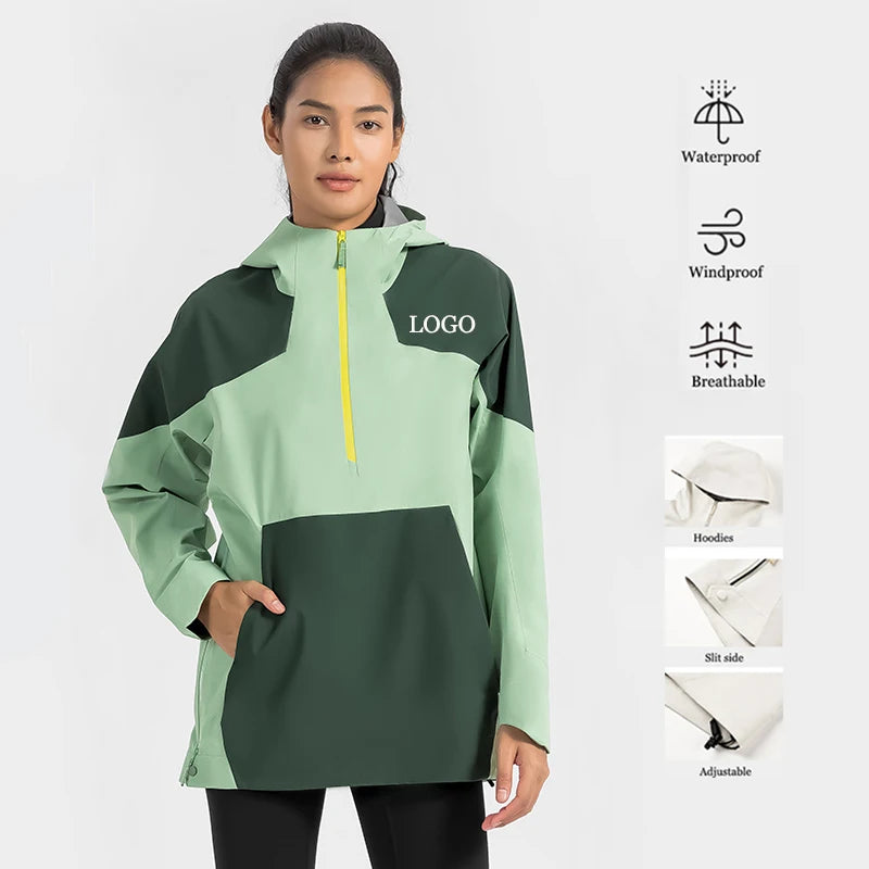 Lightweight Breathable Women's Soft Shell Jacket Windproof Windbreaker Jacket Waterproof Plus Size Unisex Outdoor Jacket