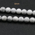 DIY Wholesale 8mm howlite stone tiny beads small crystal healing spheres