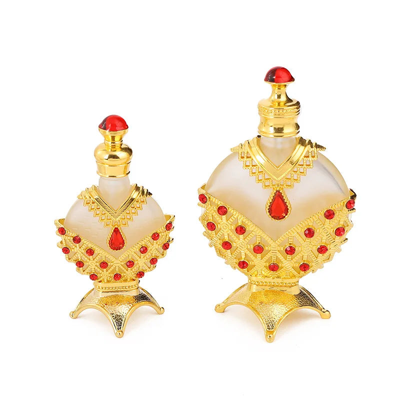 Dubai Fashion Electroplating Princess 10ml Empty Essential Oil Bottle Creative Gold European Style Painted Perfume Bottle