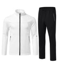 Men Track Suits Setss Men's Athletic 2 Pieces Tracksuit Casual Full Zip Jogging Sweat Suit Workout Sports Set Sportswear