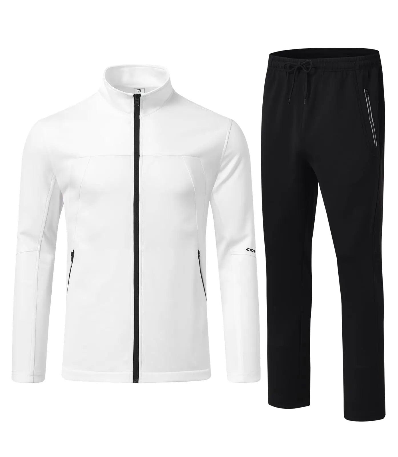 Men Track Suits Setss Men's Athletic 2 Pieces Tracksuit Casual Full Zip Jogging Sweat Suit Workout Sports Set Sportswear