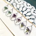 Creative Resin Natural Pressed Flower Drop Dangle Earrings Exquisite Flower Jewelry for Women Gift Plated Accessories
