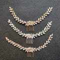 SLBRIDAL Handmade Trendy 3 Color Rhinestone Austrian Crystal Wedding Hair Comb Bridal Hair Accessories Women Bridesmaids Jewelry