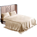 Luxury Low Price 4pcs Bed Linen Silk Satin Jacquard Duvet Cover Sheet