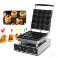 Mini Round Egg Heart Shape Bubble Waffle Maker Hong Kong Corn Dog Machine Grill Electric Small Button Pancake Making Machine