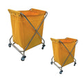 Hot Selling Customized Large Capacity Stainless Steel Folding Cart X-Shape Linen Cloth Trolley for Hotel & Restaurant Supplies