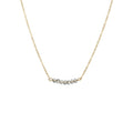 Factory Wholesale Crystal Beads Pendant Choker Necklace Delicate Minimalist Gold Plated Stainless Steel Necklace