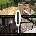 BH RAILING 3 X 3 Heavy Duty Aluminum Railing Post Supports 800lbs Porch Deck AAMA2604 Powder Coating IBC Certified