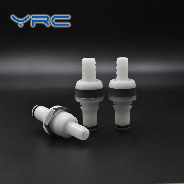 YRC Factory's 1/4" POM Plastic Push Lock Air Water Tube Fitting Smooth Surface High Flow Big Flow-High Quality Pipe Fittings