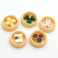 3D Mini Chinese Food Models Steamed Buns Dumplings Zongzi Figurines Miniatures Dollhouse Decor Play House Toys