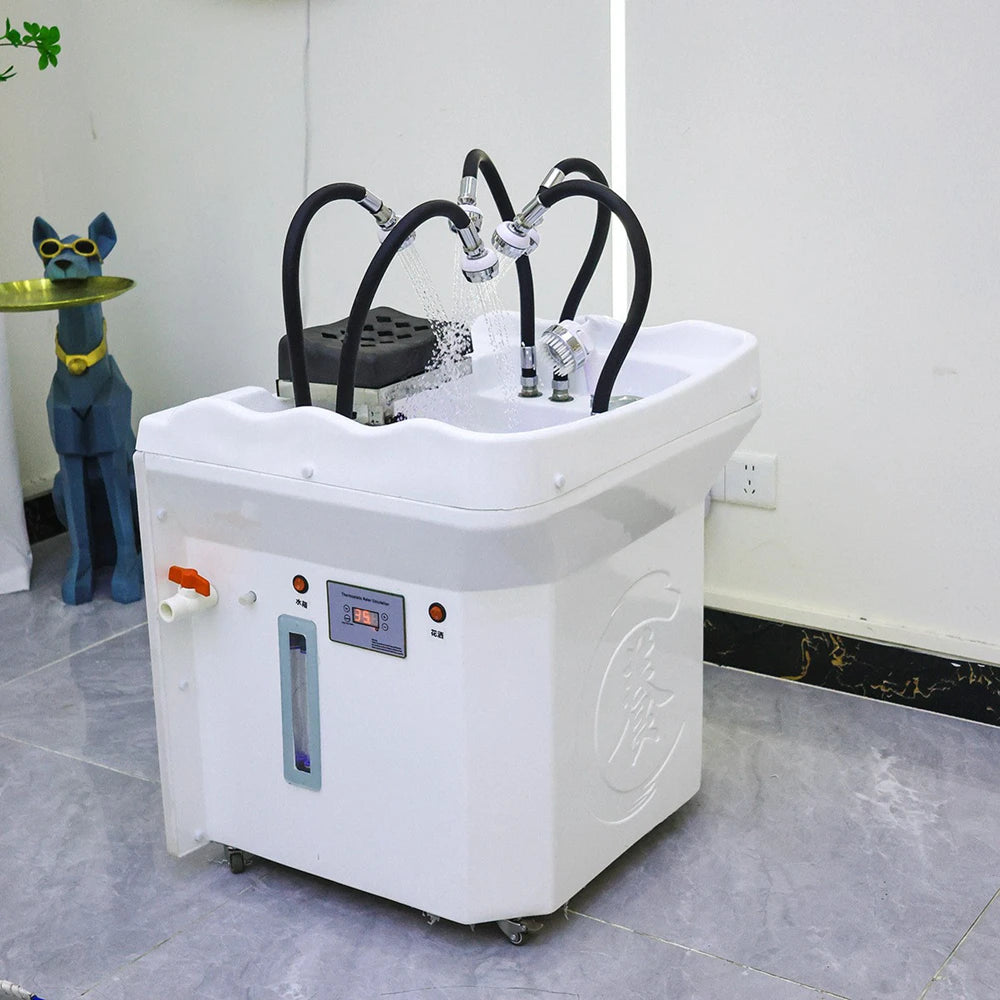 Beauty Salon Furniture Set Portable Electric Shampoo Chair Basin Barber Hair Wash Removable Shampoo Basin with Hot Water