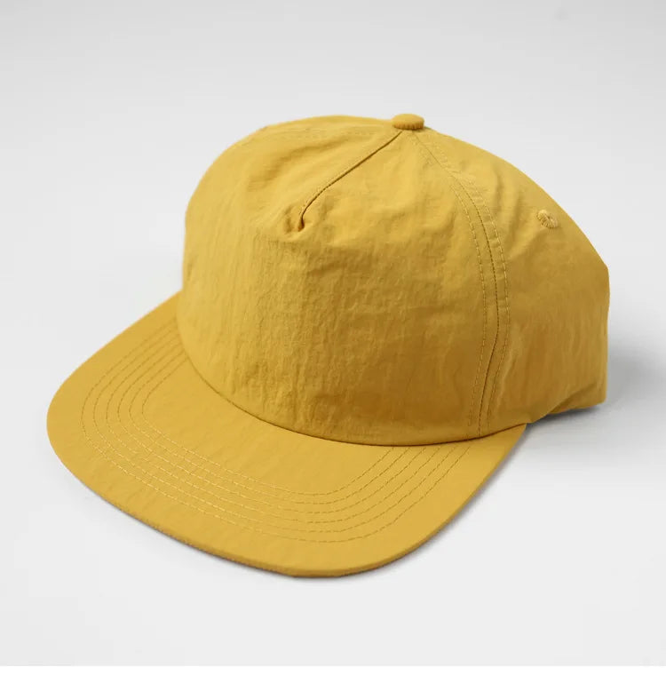 BOTTCOOLA OEM ODM High Quality Custom Printing  LOGO Low MOQ Quick Drying Solid Color Hip Hop Baseball Cap 5-Panel Sport Hat