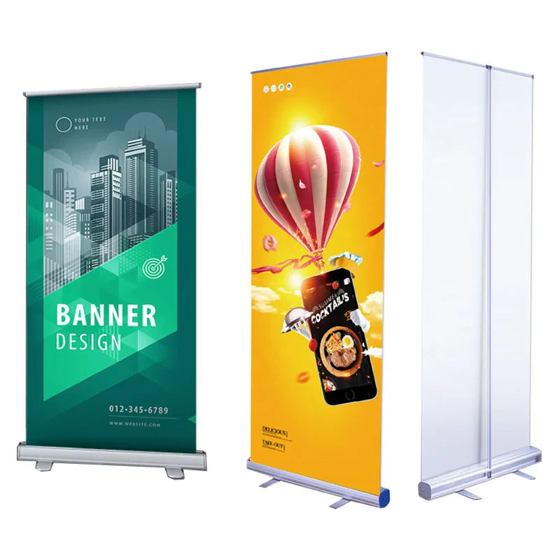 NEW and Heavy-Duty Standard 80cm 85cm Retractable Roll up Pop up Banner Stand