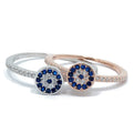 Classic Round Eye Zircon Silver 925 Rings Jewelry Women Prata 925 Original Fine Jewelry Rings for Girl
