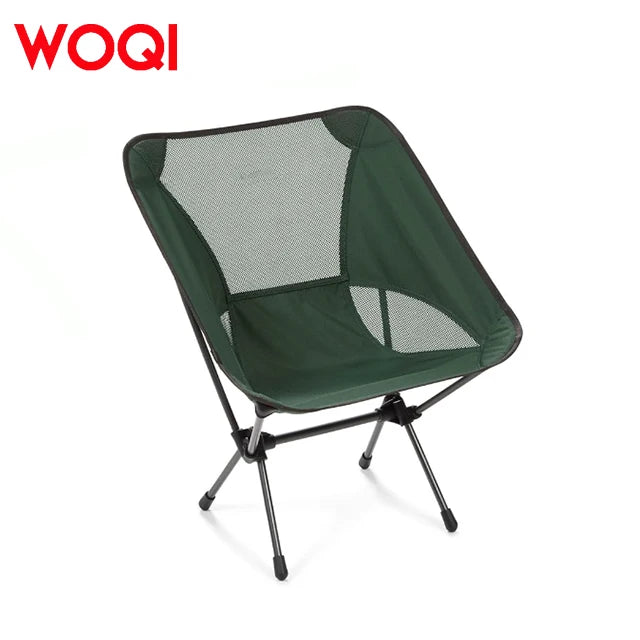 WOQI Factory Direct Sales Wholesale Camping Outdoor Folding Garden Chair Adult Moon Chair