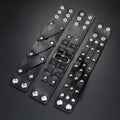 3 PCS  Punk Rock Men's Jewelry Fashion Men Metal Rivet Leather Bracelet Men's Gift
