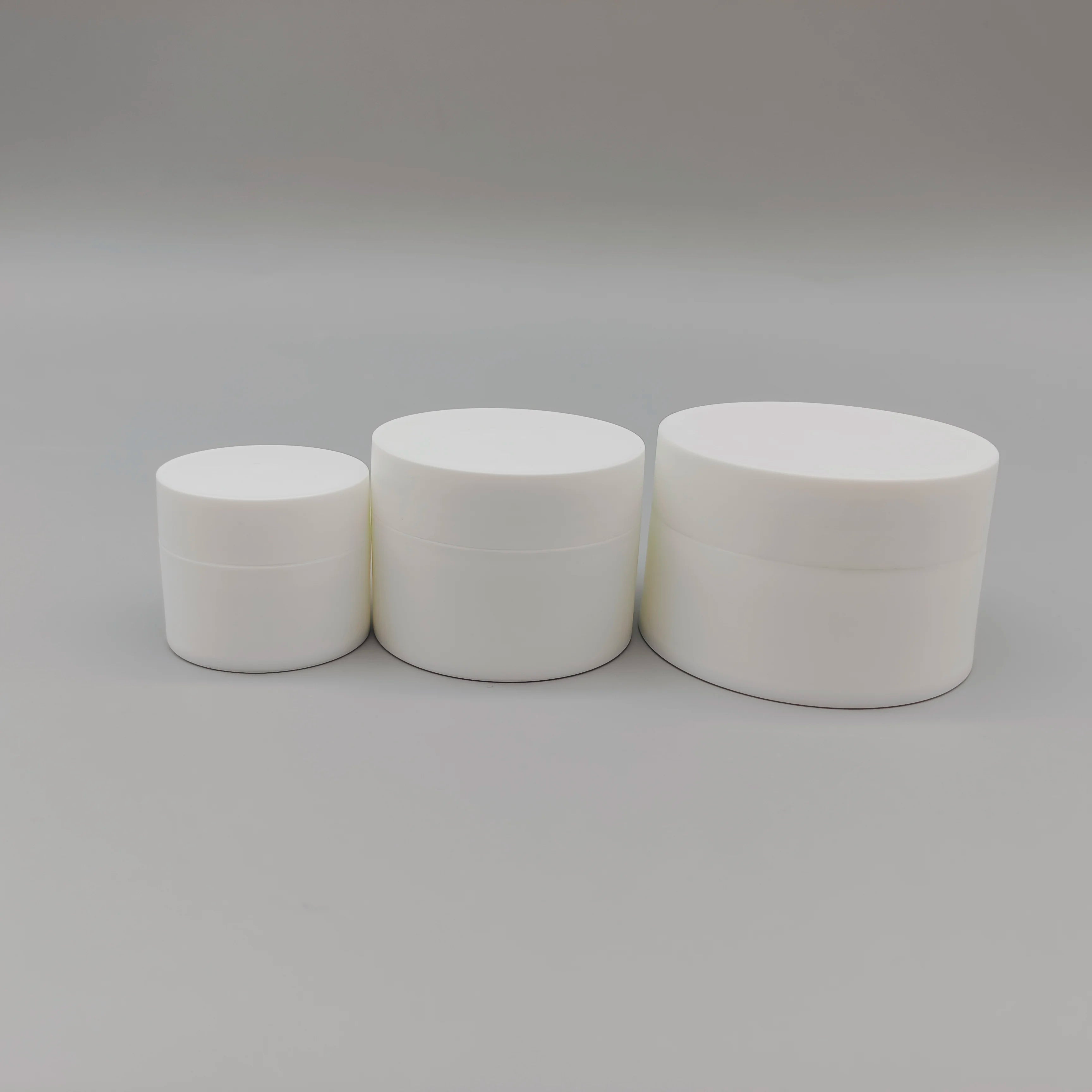 50g 100g 150g 200g Frosted PET Plastic Cosmetics Jar for Skin Care Cream Lotion Shampoo Eye Cream with Screw Cap