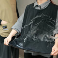 Upgrade 100% Waterproof Kitchen Vest with Pockets for Restaurant Coffee Nail Pet Store Adult Bib Work Apron