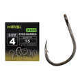 Hirisi PTFE Coated High Carbon Stainless Steel Barbed Fish Hook With Eye Carp Fishing Hook Link Accessories X505 15pcs Per Pack