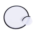 RubySub 25cm Blank White Polyester Round Foldable Pop Disc Fan With Pouth for Sublimation