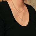 Chris April in Stock 18k PVD Gold Plated 316L Stainless Steel Six-pointed Star Shell Pendant Necklace