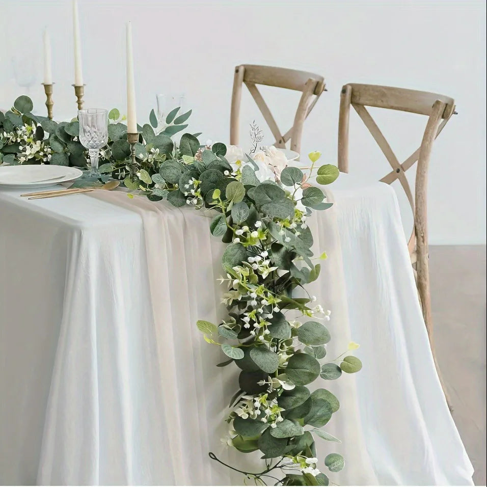 Factory Artificial Vine for Door Plastic Plant Wreath for Decor Artificial Garland Rose for Garden