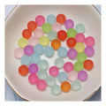 6mm No Hole Matte Acrylic Spacer Beads Round Shape Beads for Jewelry Making DIY Charms Bracelet Necklace Accessories