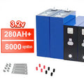 280Ah LiFePO4 LFP Lithium Ion Cell Batteries 3.2V Grade a with 8000 Cycles and 5-Year Warranty