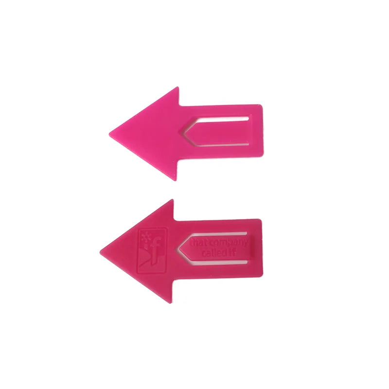 Promotional Mini Plastic Bookmarks Cute Transparent Paper Clip for Kids