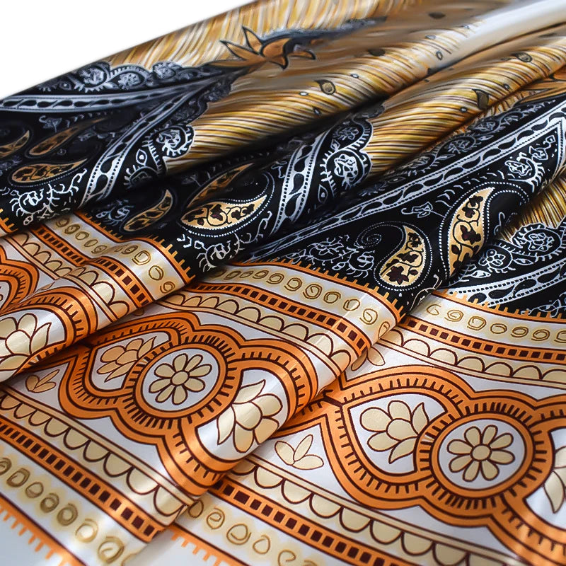 Custom Digital Printed Fabric With Good Price Floral Printed Satin Fabric for Bridal