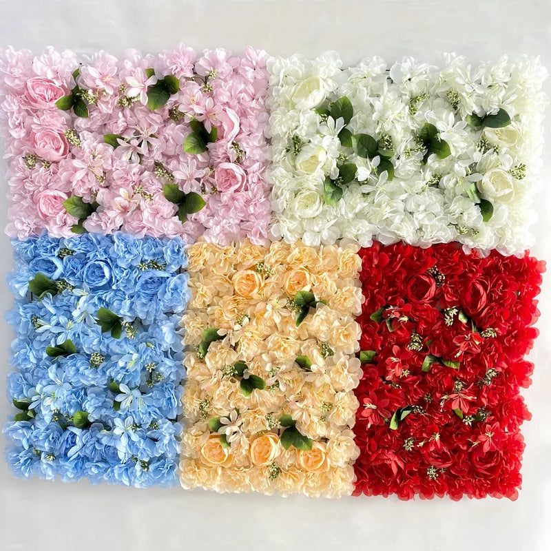 F172 High Quality Flower With Leaves for Wedding Decoration  Artificial Flower Wall