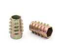 1/4 5/16 3/8 Zinc Alloy Furniture Embedded Nut Hex Socket Threaded Insert Nuts for Wood