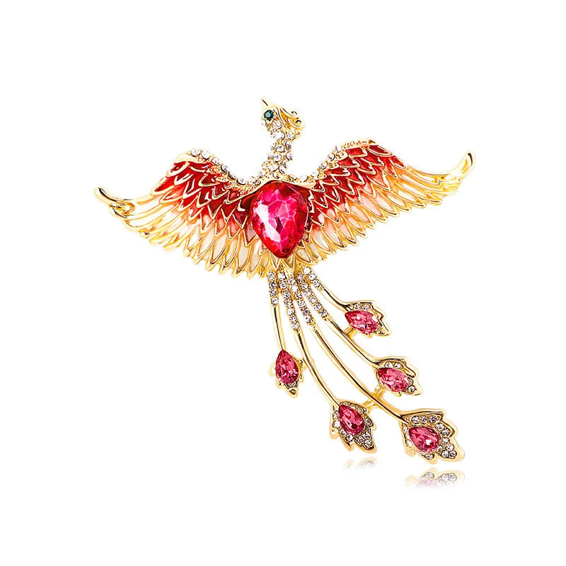 YN0039 Fashion Peacock Brooch Women Rhinestones Brooch Jewelry Accessories Wholesale
