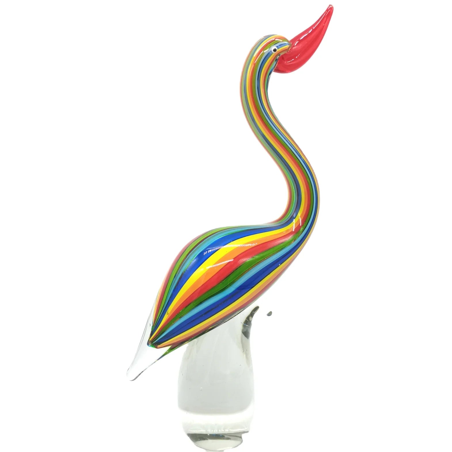 Handmade Murano Glass Figurine Brightly Colored Animals and Birds Blown Technique