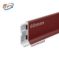 DAFUXIN Baseboard Easy Installation Modern 6cm Height 0.6mm Thickness Aluminum Alloy Wood-Grain Eco-Friendly Water Resistant 5