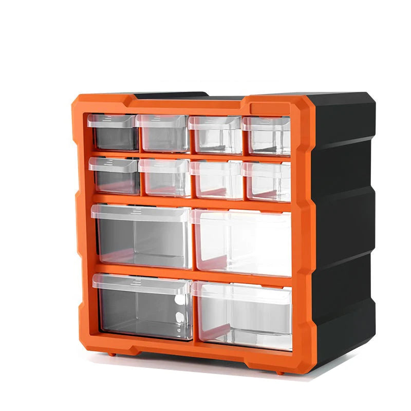 Plastic Drawer Type Storage Box with Five Layers Multifunction Industrial Design for Garage Organization