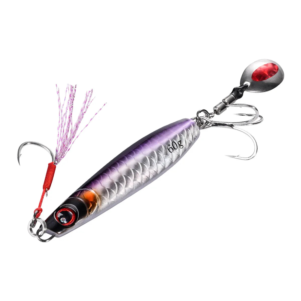 NOEBY Casting Swivel Spoon Jig Lure Saltwater Fishing Lures Lead Metal Jig