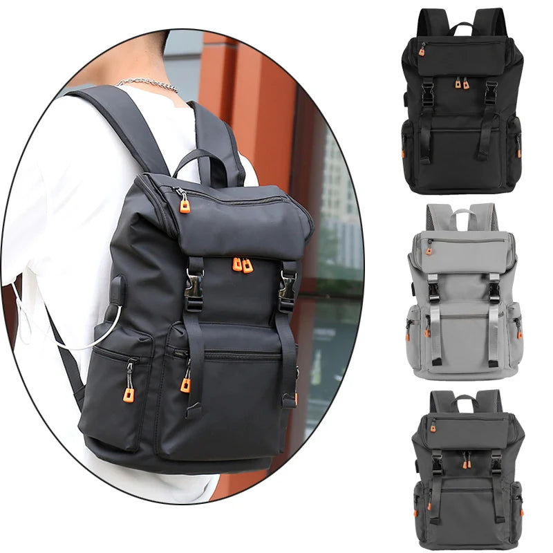 Wholesale Modern Business Laptop Backpack Interior Zipper Pocket Waterproof Nylon Outdoor Backpack Bag For Men