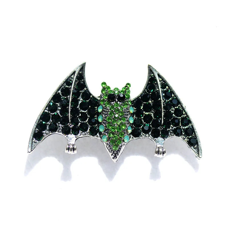 Creative Alloy Inlaid Rhinestone Bat Brooch Exaggerated Animal Brooch
