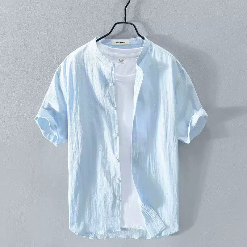 Liu Ming Oem Trending Products New Arrivals Summer Men Casual Short Sleeve Blouse Plus Size T Shirt