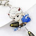 Blue Lock Decorative Cute Pattern Acrylic Anime Character Keychain-Waterproof Lightweight Digital Printing