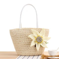 Big Straw Bag Trendy Fashion Vintage Leisure Style Straw Beach Bag
